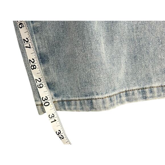 The Post Jean Jumpsuit S Blue Strapless Button Straight Denim Streetwear Utility - Picture 9 of 13